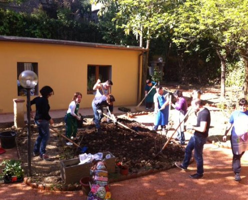 Lavori in giardino
