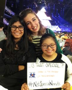 Andare a un concerto non è un bisogno speciale #NotSpecialNeeds, è semplicemente un bisogno umano, che hanno tutti i ragazzi, come Anuriti Ylenia