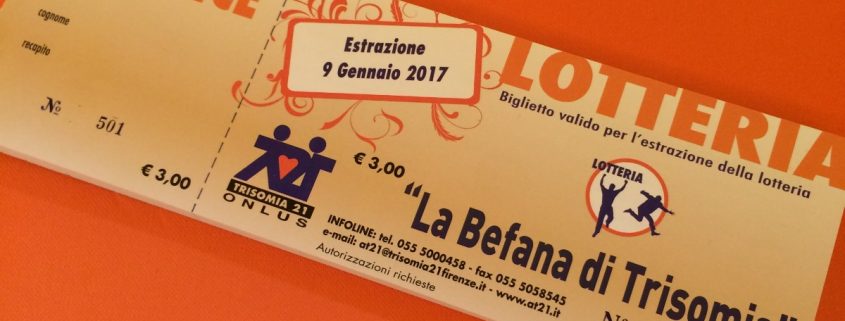 Biglietto lotteria 2016