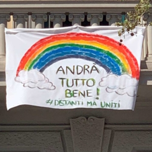 Lenzuolo Andrà tutto bene!
