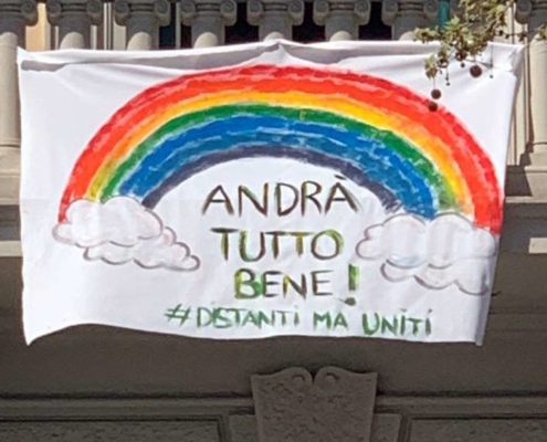 Lenzuolo Andrà tutto bene!