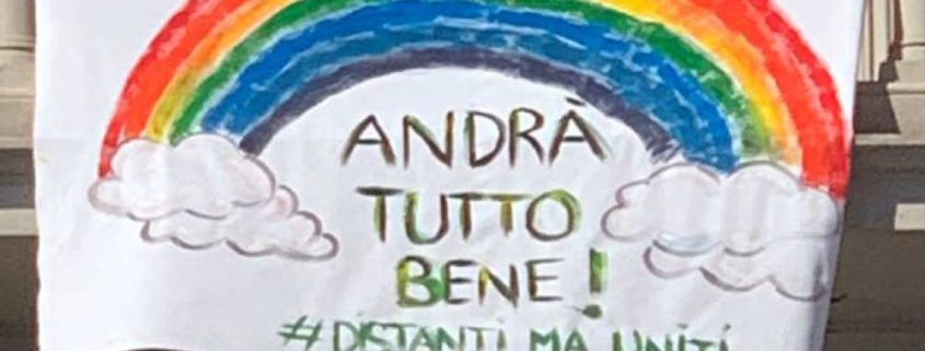 Lenzuolo Andrà tutto bene!