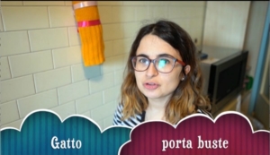 Gatto porta buste