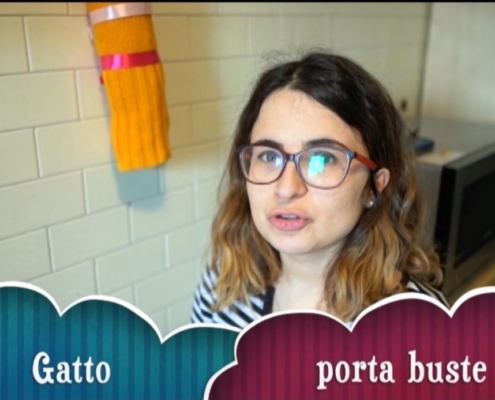 Gatto porta buste