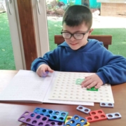 Scuola-a-distanza Ragazzo che studia a casa